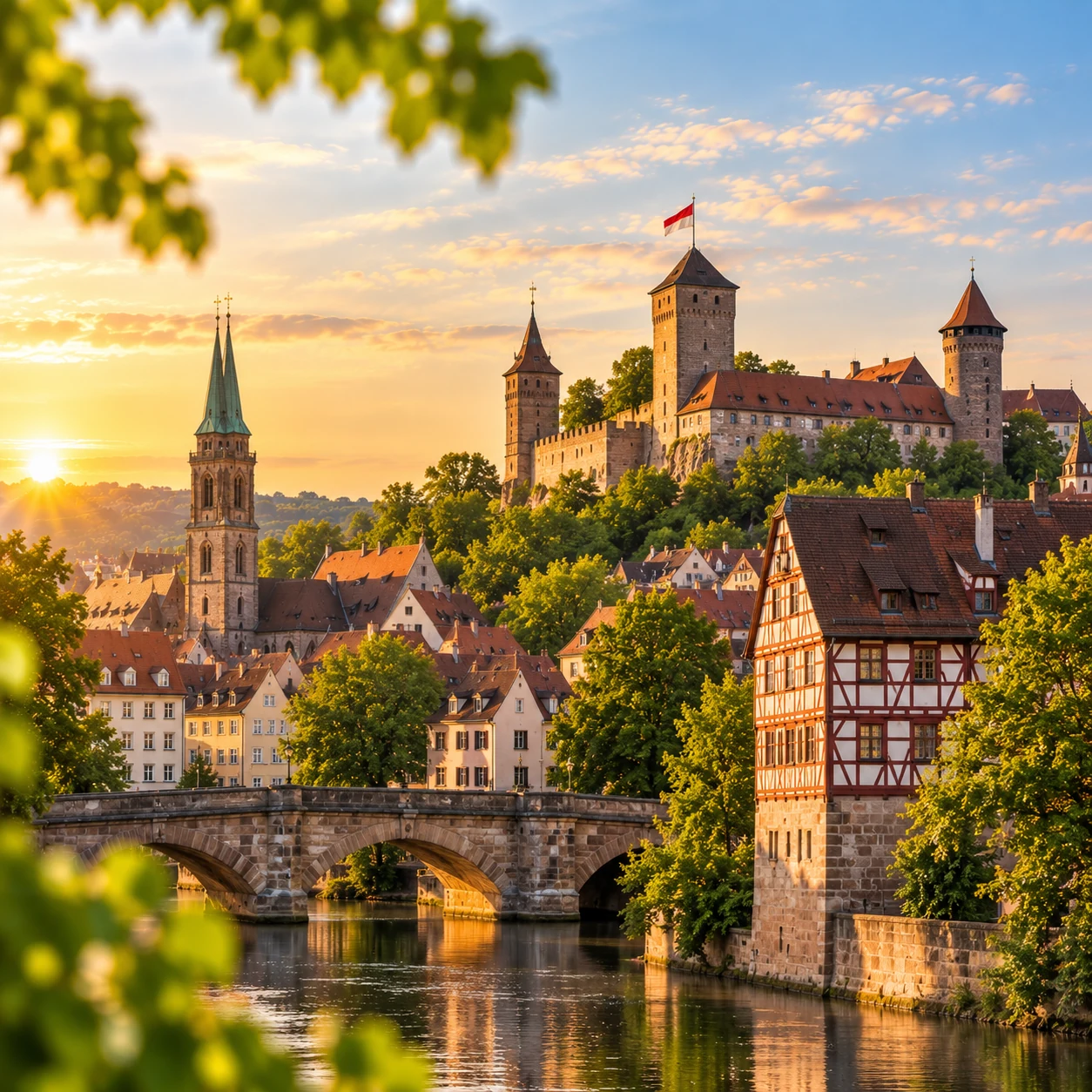 Blick über Nürnberg